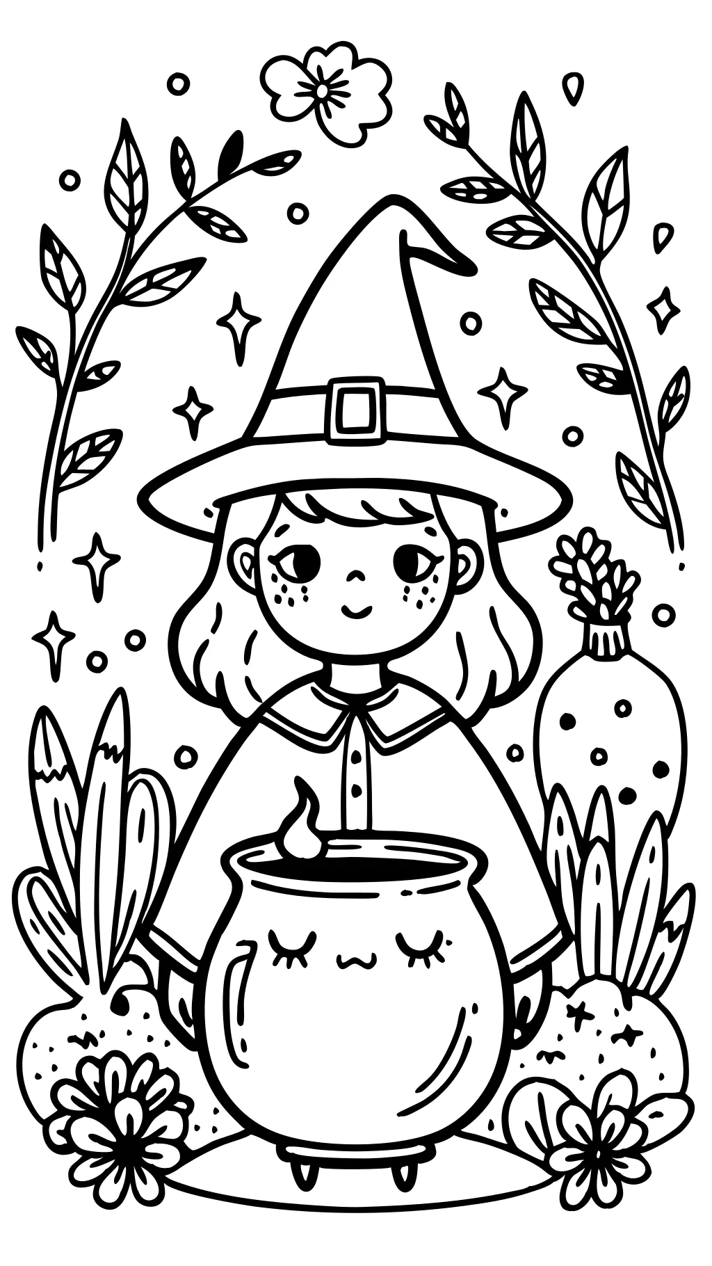 witch coloring pages